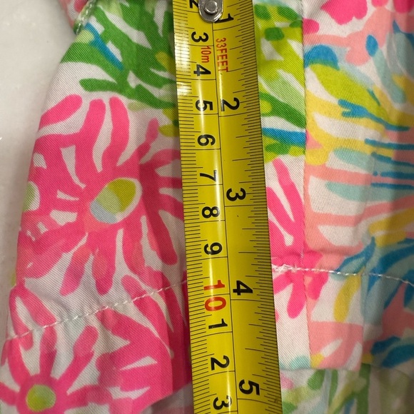 Lilly Pulitzer Women’s Outfit Callahan Shorts Sz 2 & Pink Ruffle Top XXS - Picture 6 of 15